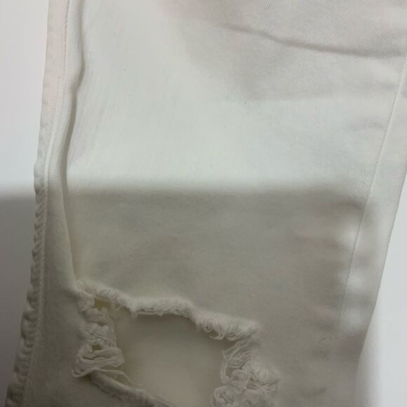 FRAME white denim Le High skinny jeans cropped size 24 - Picture 9 of 9